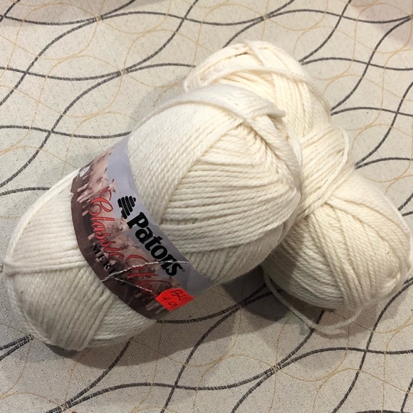 Patons Other - 2 balls of Patons Classic Wool worsted weight yarn in “Aran” (sold together)